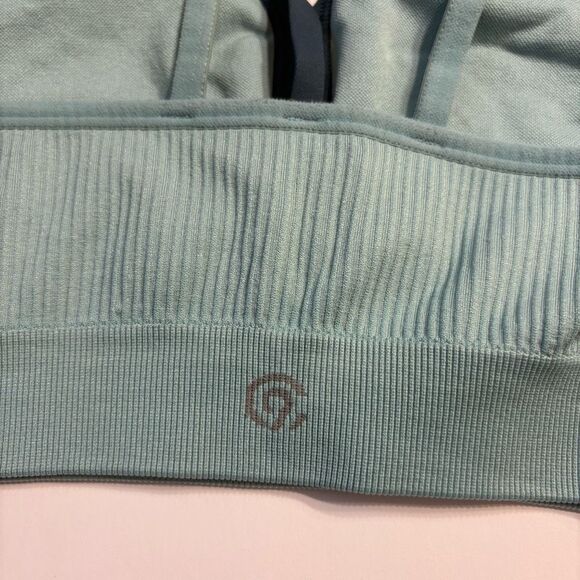 C9 Champion Women’s Seamless Strappy Sports Bra Aqua Blue Size Extra Large - Picture 4 of 6